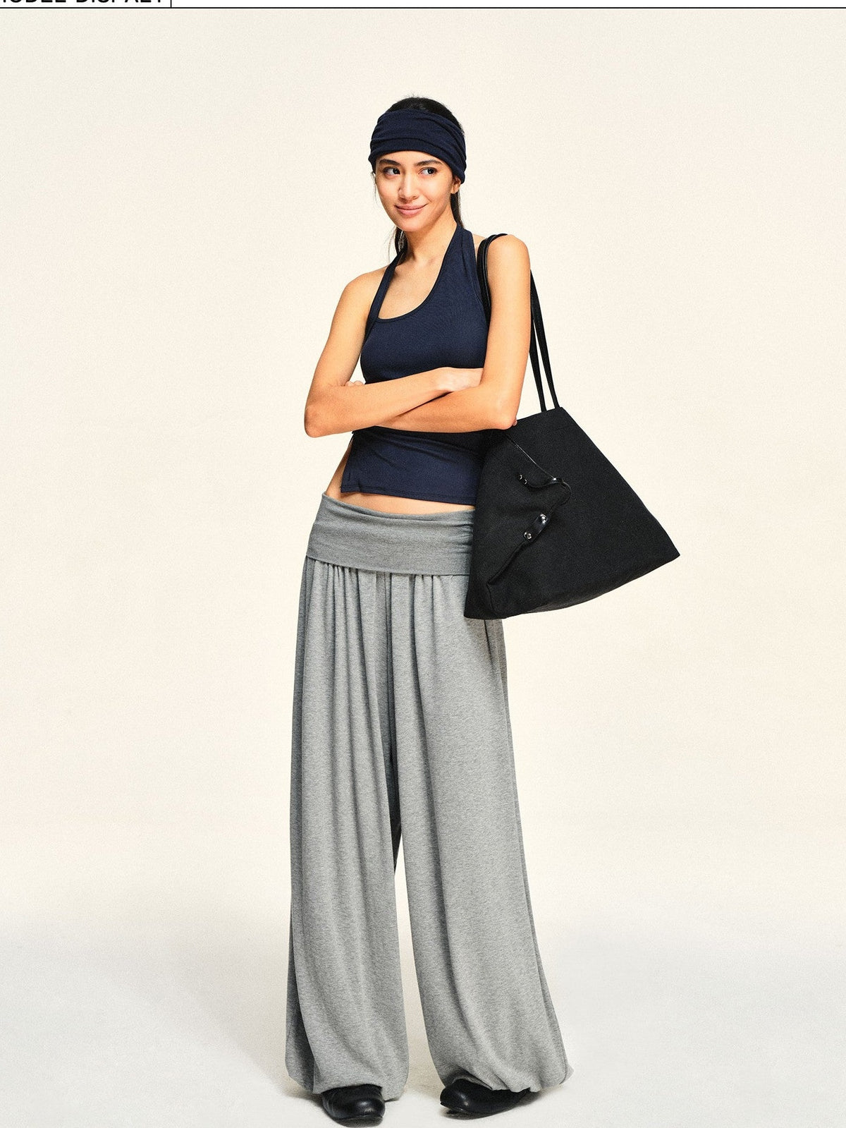 kvkv Button Slit Navy Tencel Modal Women&