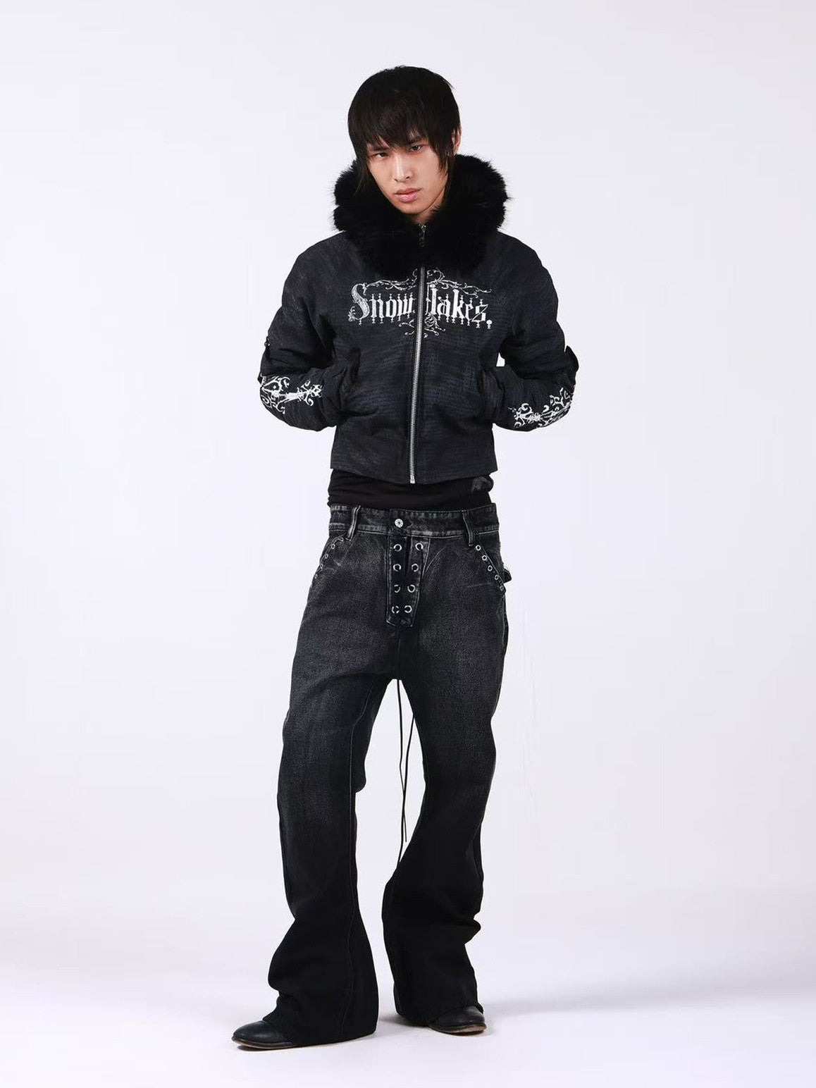 DETW onLine Sun Bleached Riveted Drawstring Stacked A Line Women&