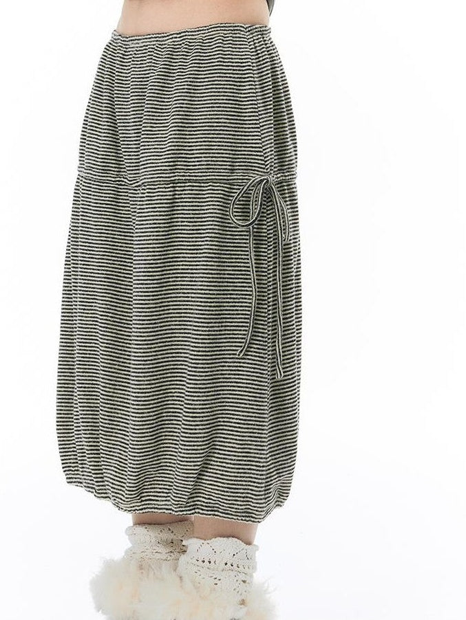 NAPSNAPS Drawstring Split Loose Fit Cotton Women&