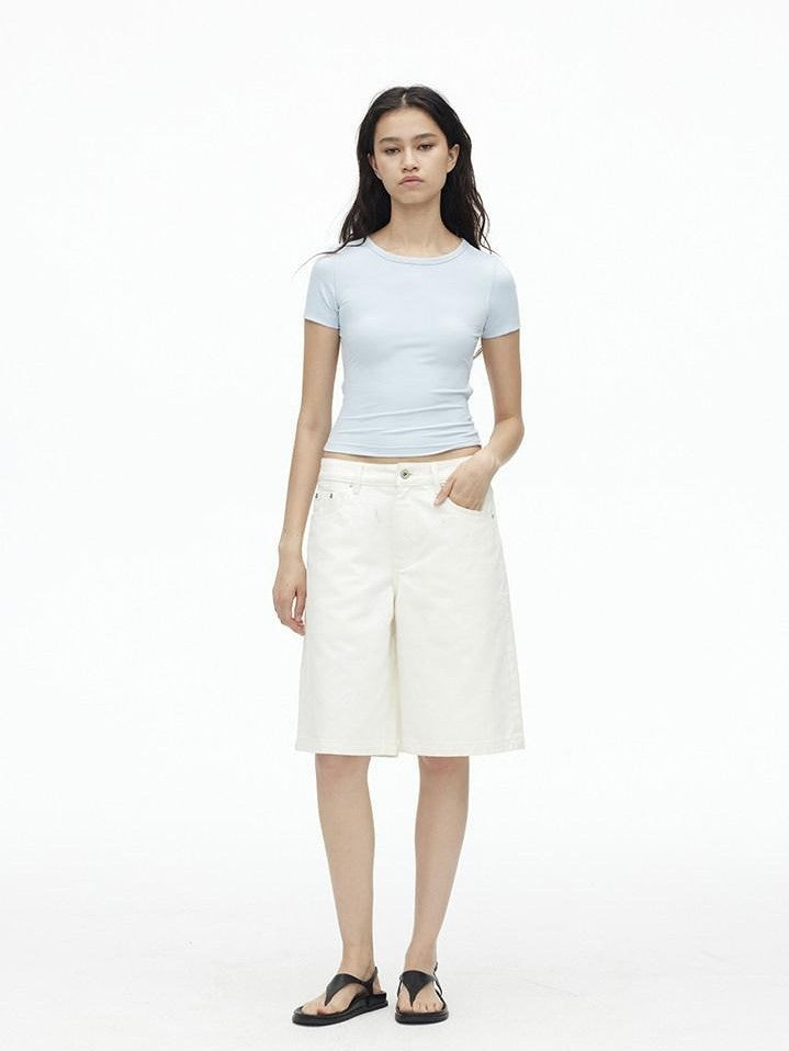 AFTADAWN White Boxy Loose Women&