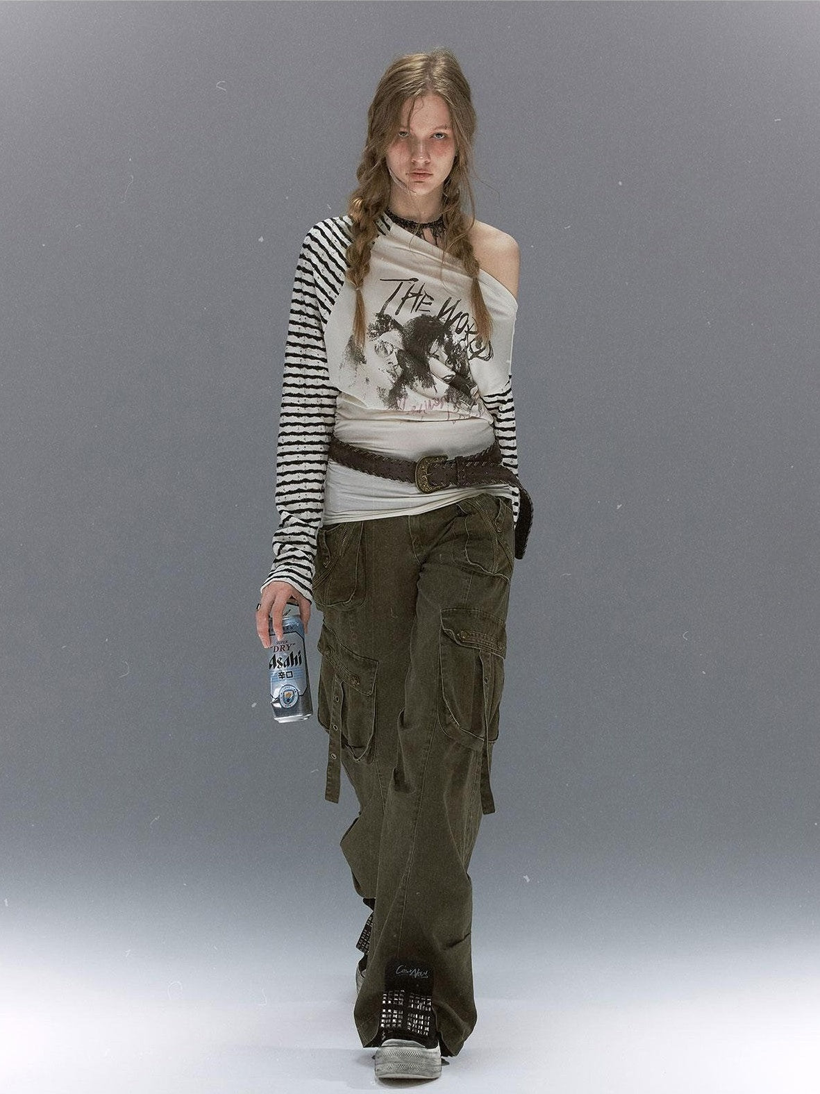 Cest Nous Punk Graffiti Portrait Patchwork Women&