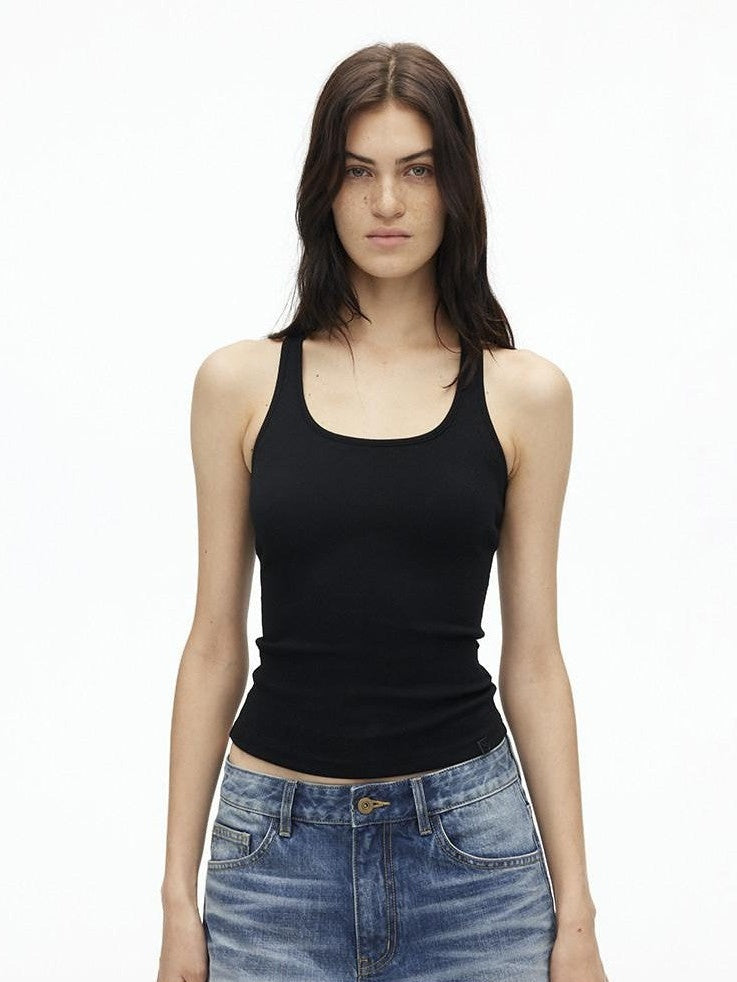 AFTADAWN U Neck Backless Slim Racerback Women&