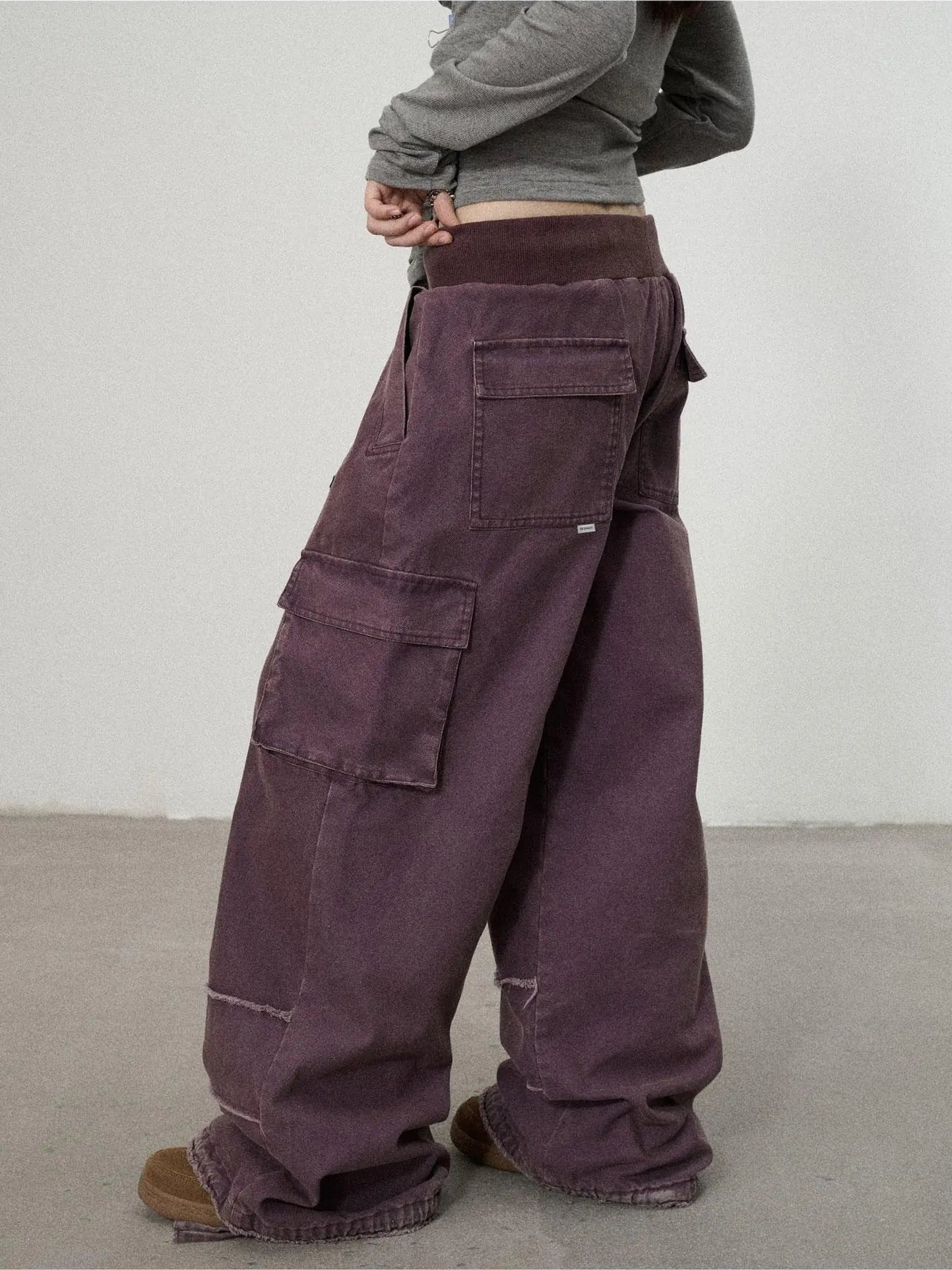 Achihara Vintage Star Work Pants With Adjustable Cuffs