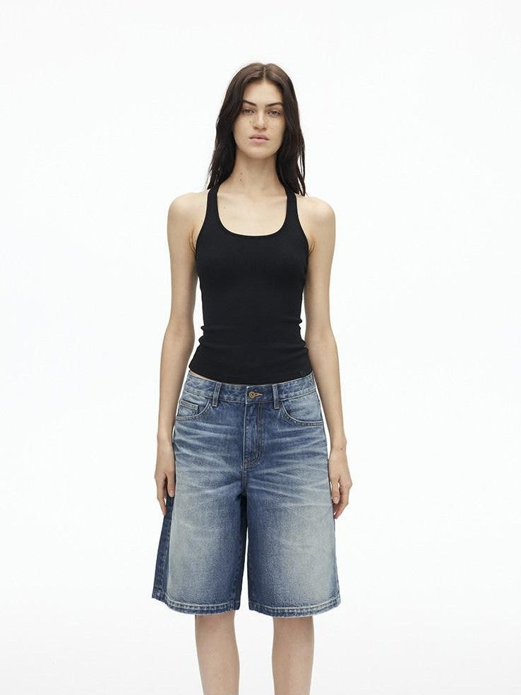 AFTADAWN U Neck Backless Slim Racerback Women&