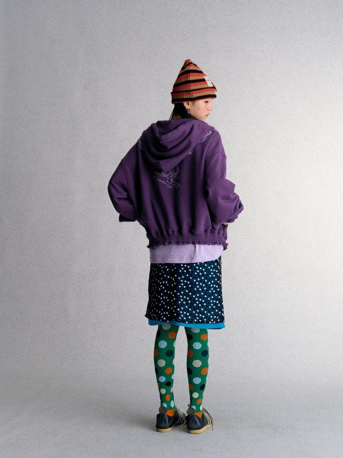Achihara Print Straight Fit Fleece Lined Women&