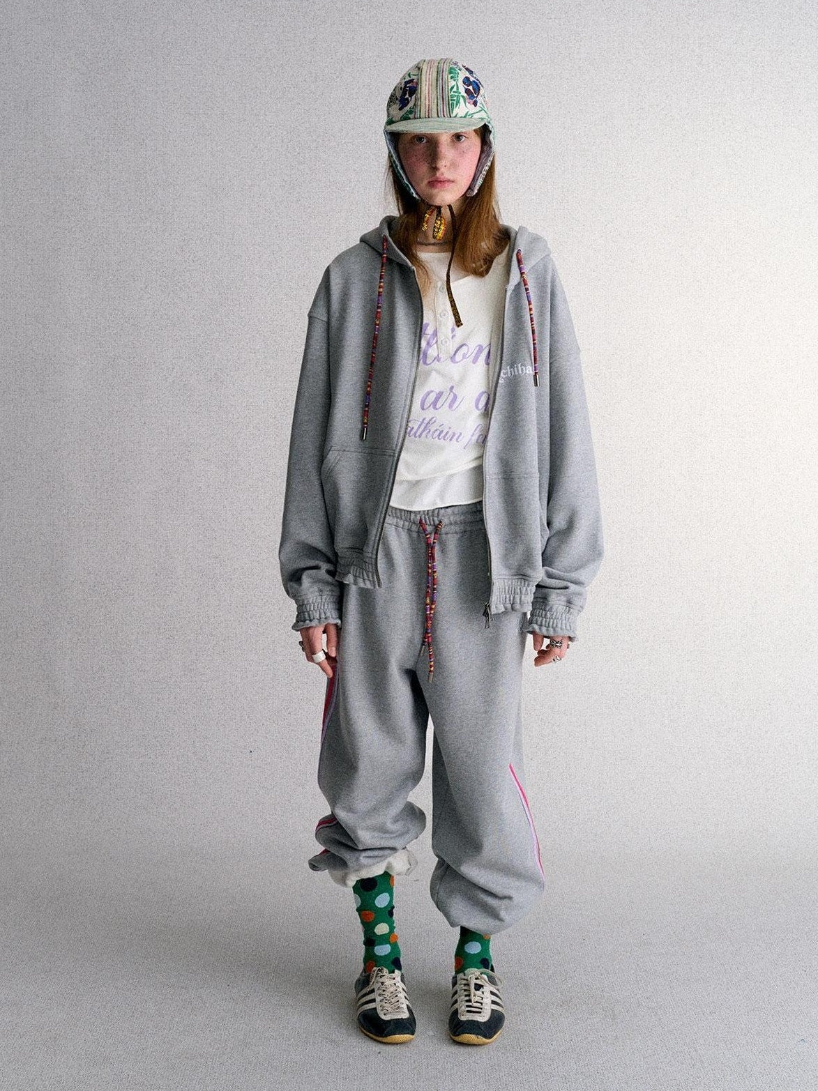 Achihara Print Straight Fit Fleece Lined Women&