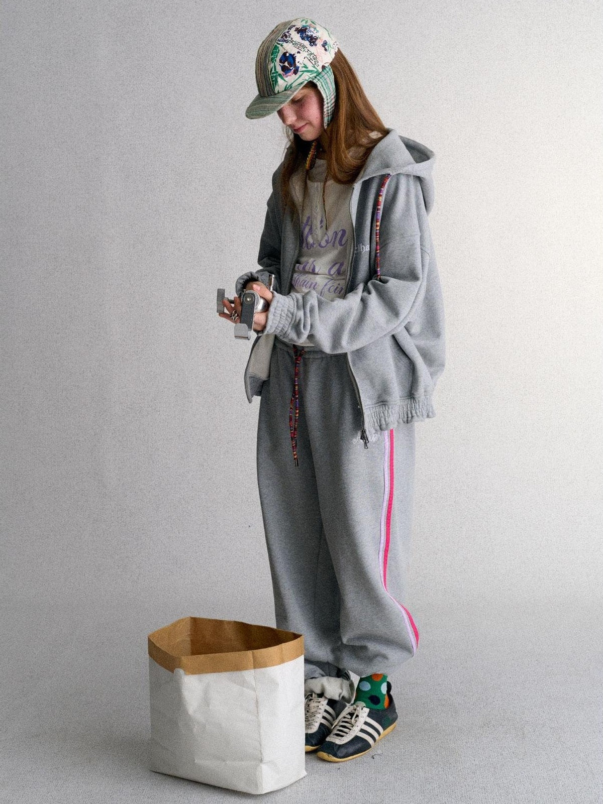 Achihara Print Straight Fit Fleece Lined Women&