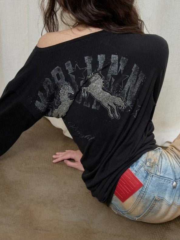 1JINN STUDIO Mud Dyed Washed Distressed Studded Women&