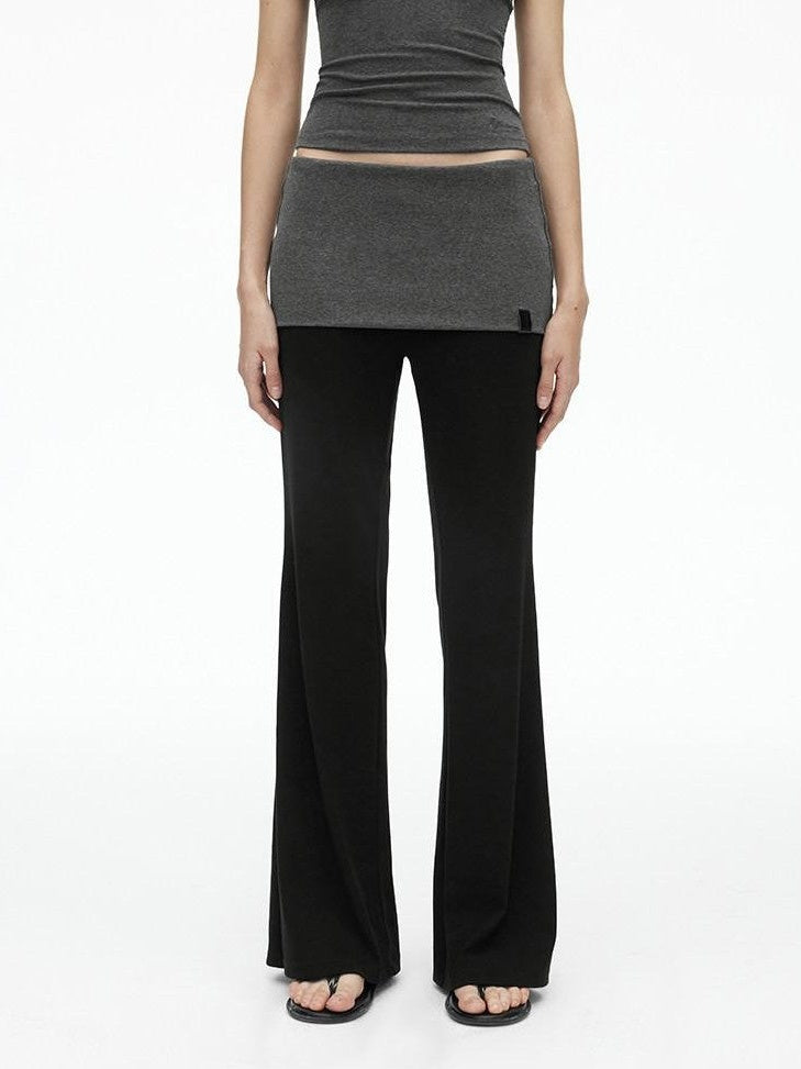 AFTADAWN Colorblock Backless Halter Tie Slim Women&