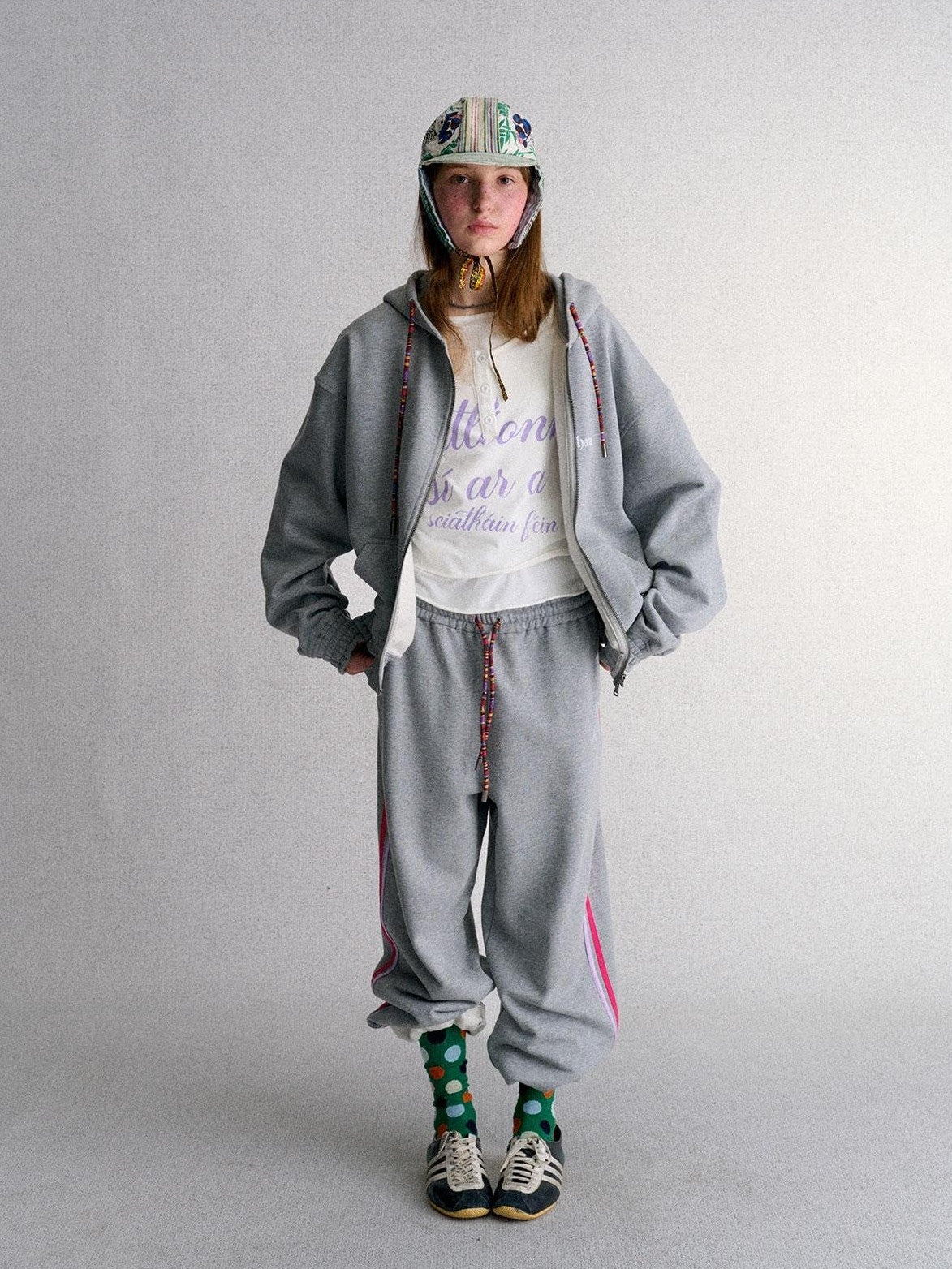 Achihara Print Straight Fit Fleece Lined Women&