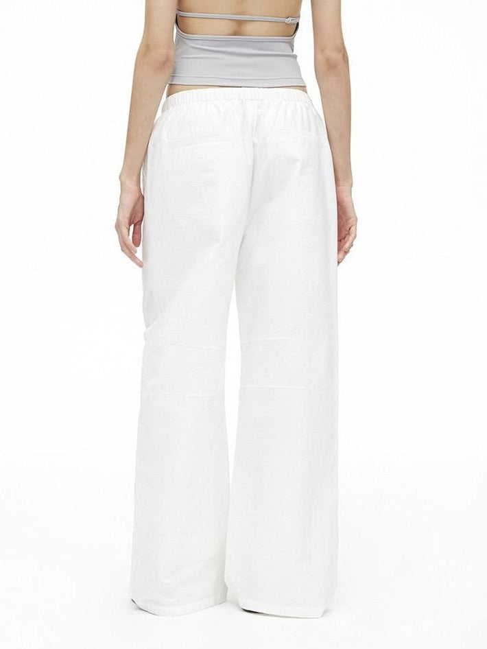 AFTADAWN Relaxed Pleated Split Scimitar Women&
