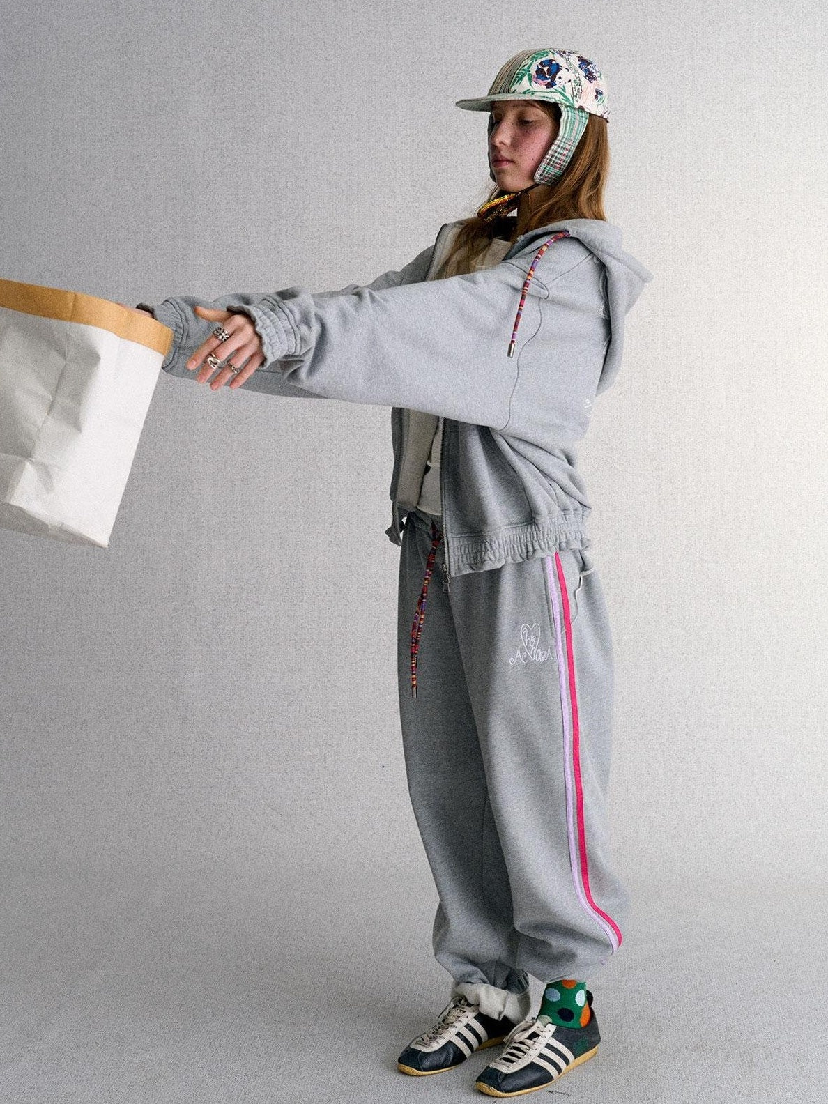 Achihara Print Straight Fit Fleece Lined Women&