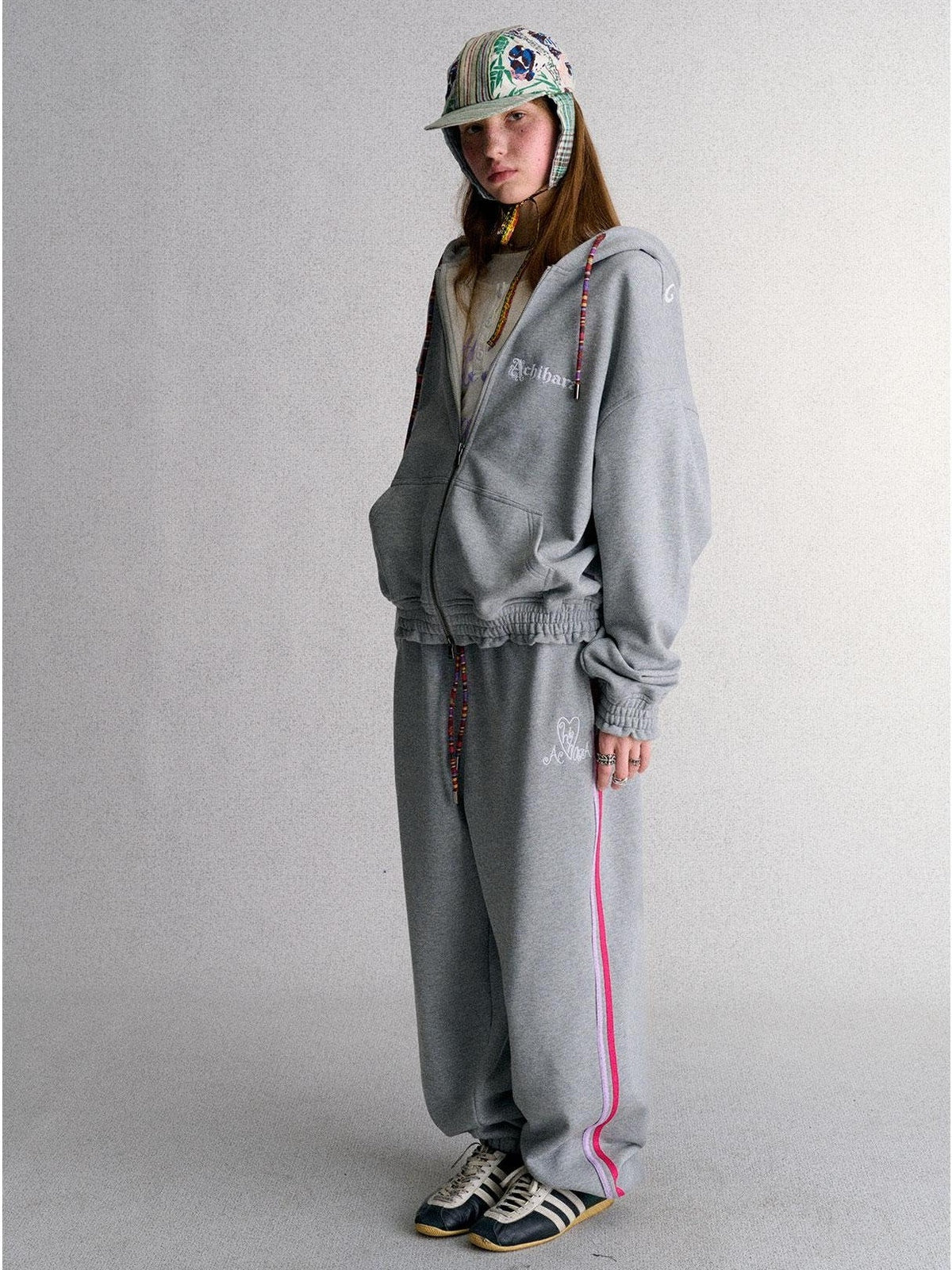 Achihara Print Straight Fit Fleece Lined Women&