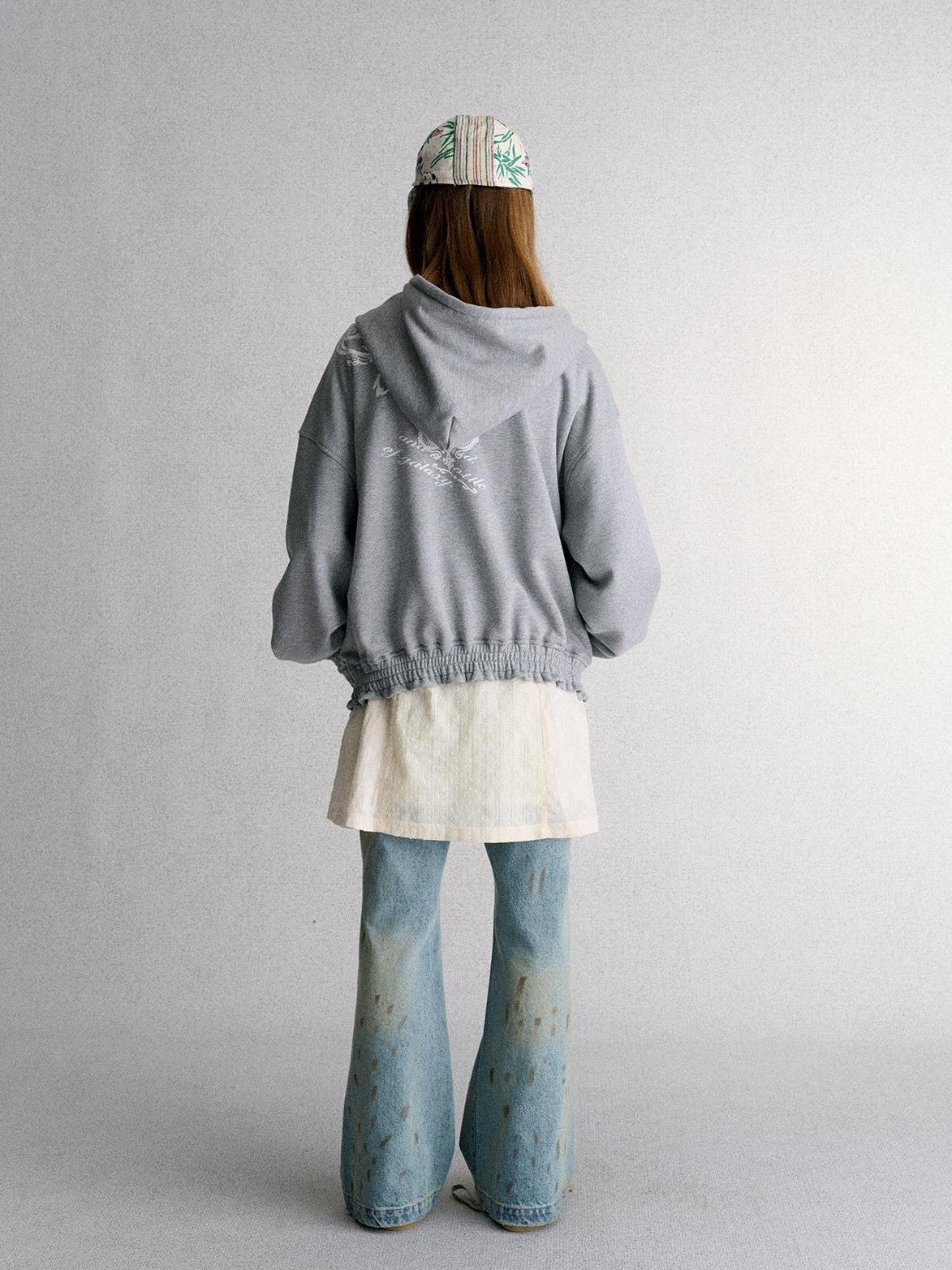 Achihara Print Straight Fit Fleece Lined Women&