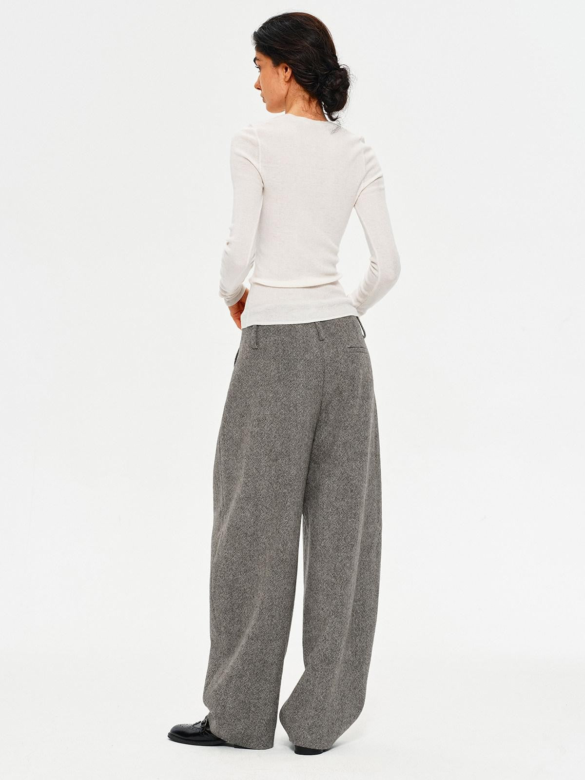 Northbutsouth Melange Drapey No Waistband Curved Leg Women&