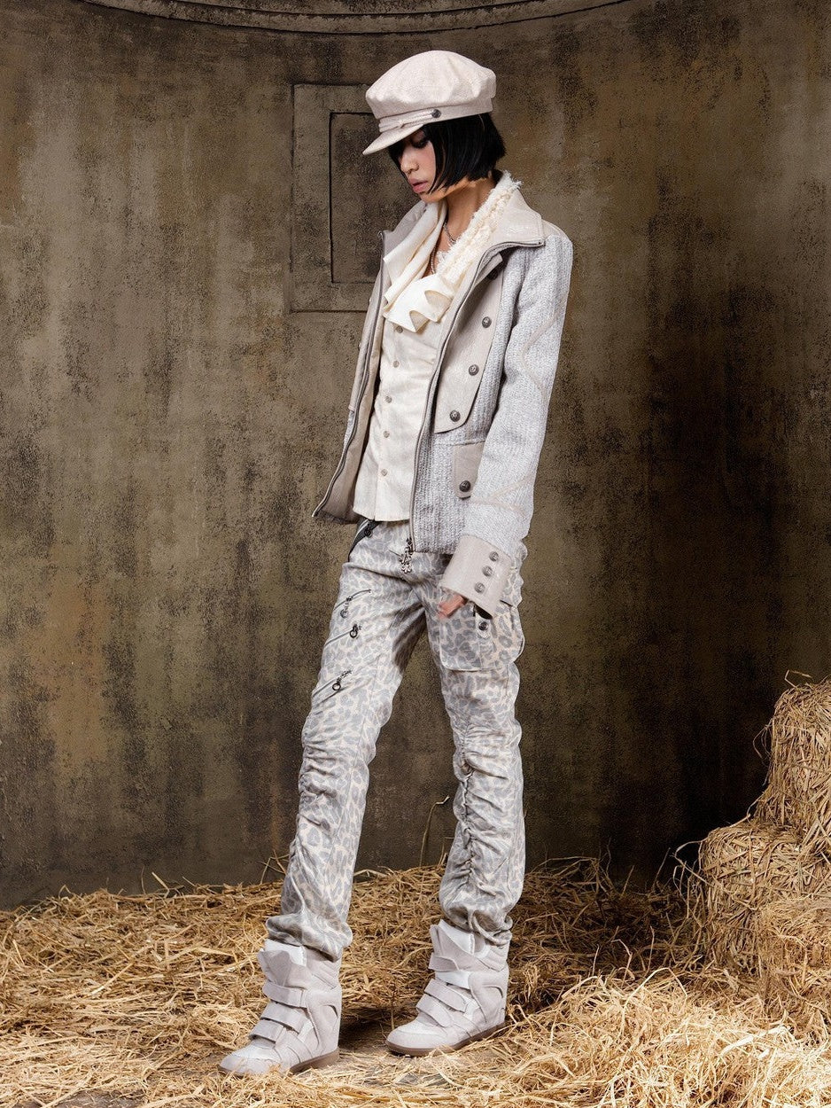 ARIADNAw Lace Up Biker Punk Retro Women&