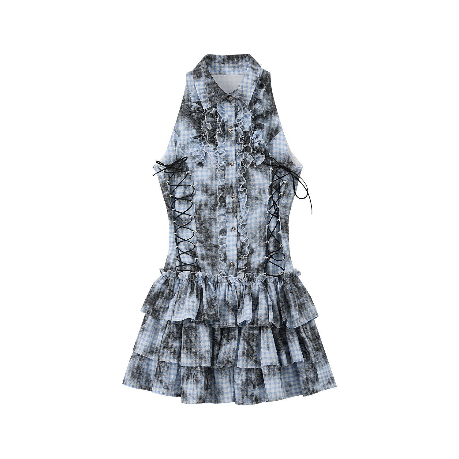 ALL_iN_plan_Blue_Sleeveless_Slim_Fit_Tiered_Ruffle_Cotton_Blend_Casual_Mini_Dresses_MISSTT