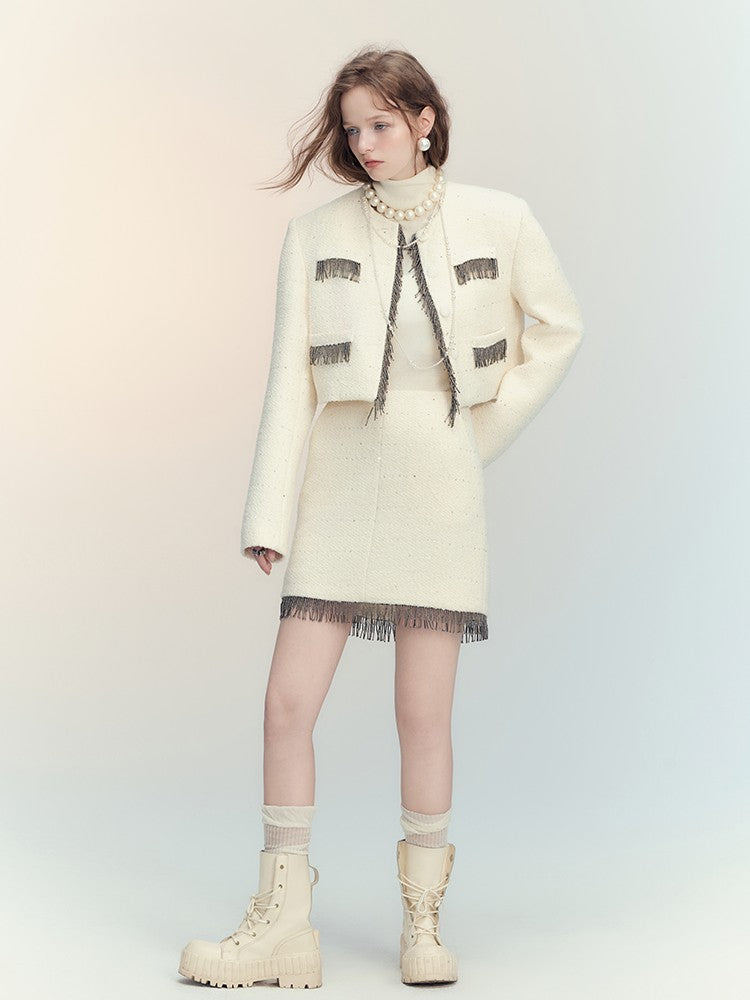 AnnoMundi Sequin Textured Boucle Two Piece Women&