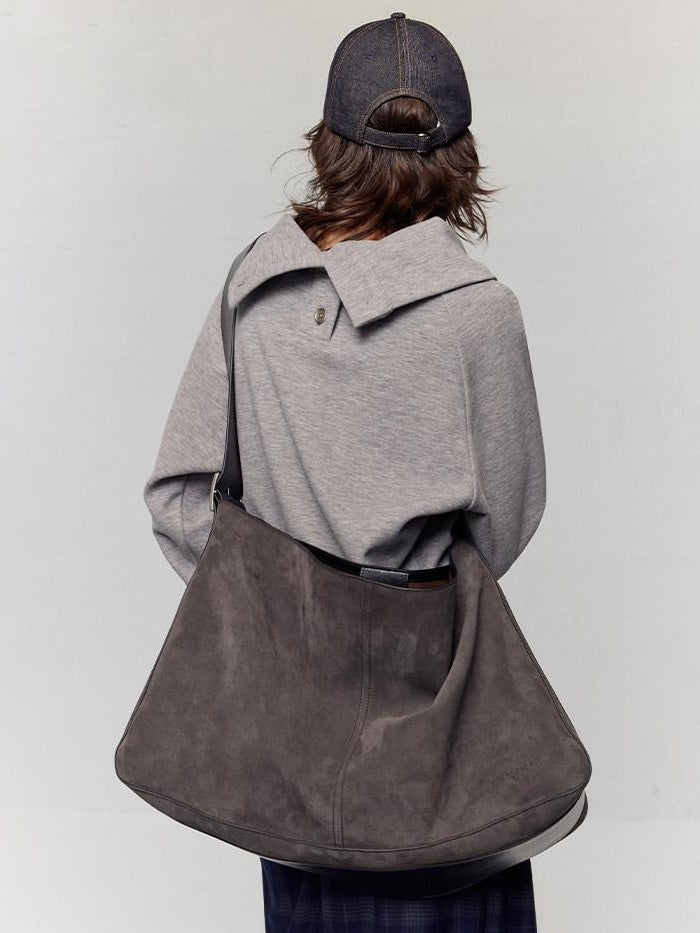 RUN TO THE FUTURE Large Zipper Pocket Casual Minimalist Single Strap Everyday Cross Body Bags