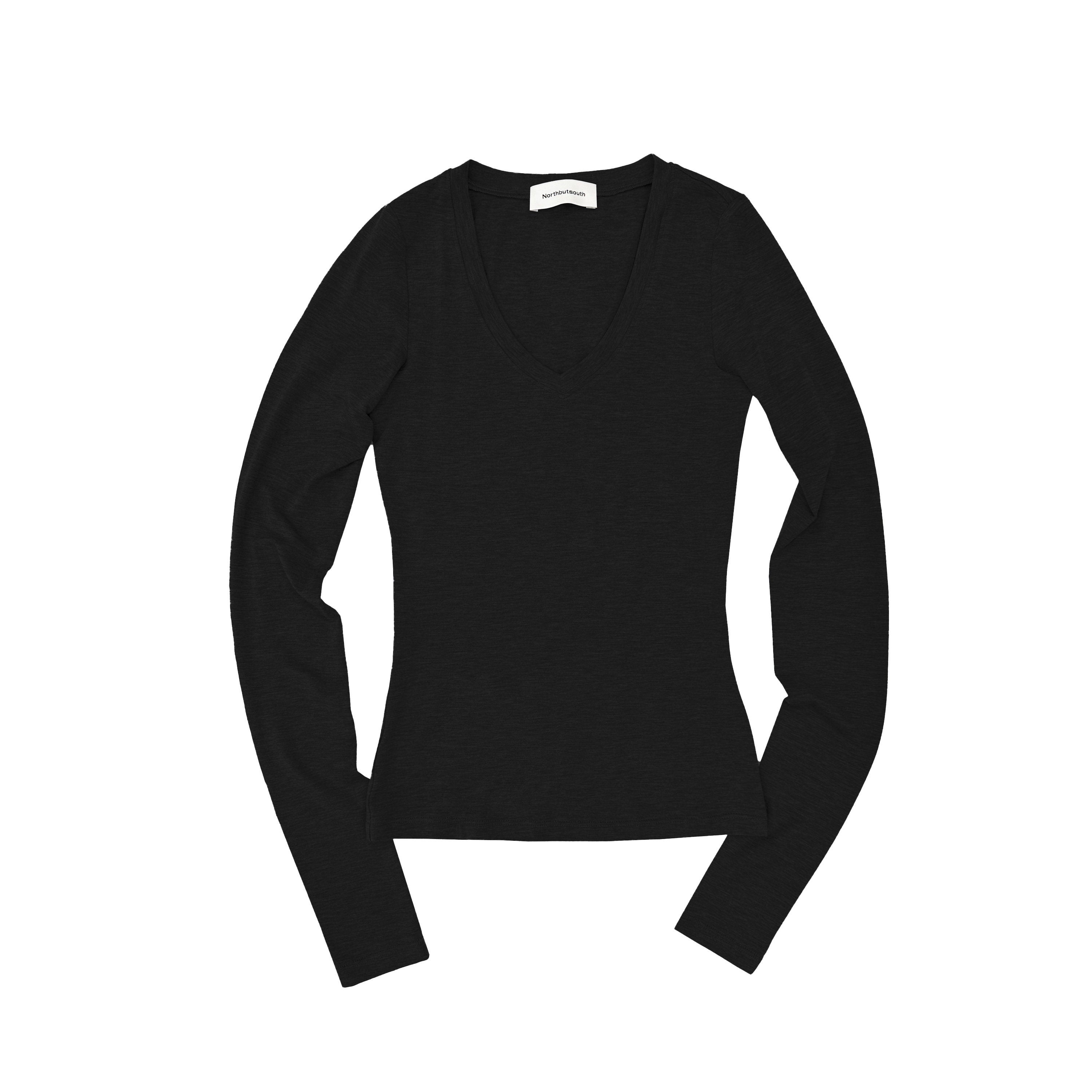 Northbutsouth_Tricolor_V-neck_High_Stretch_Slim_Women&