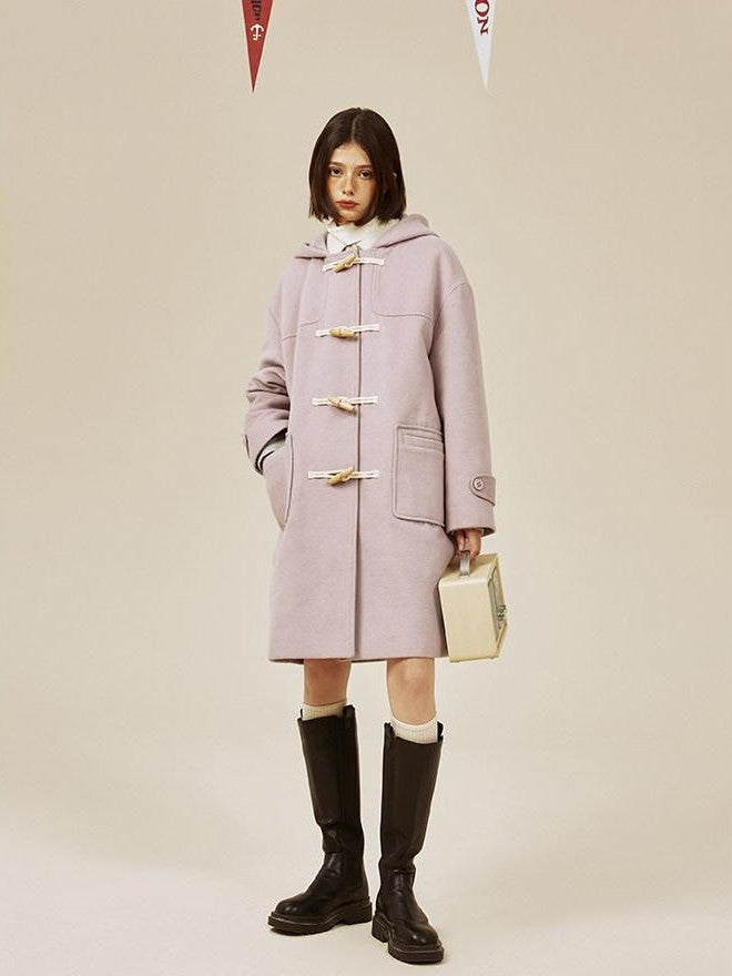 NAPSNAPS Retro Hooded Toggle Padded Women&