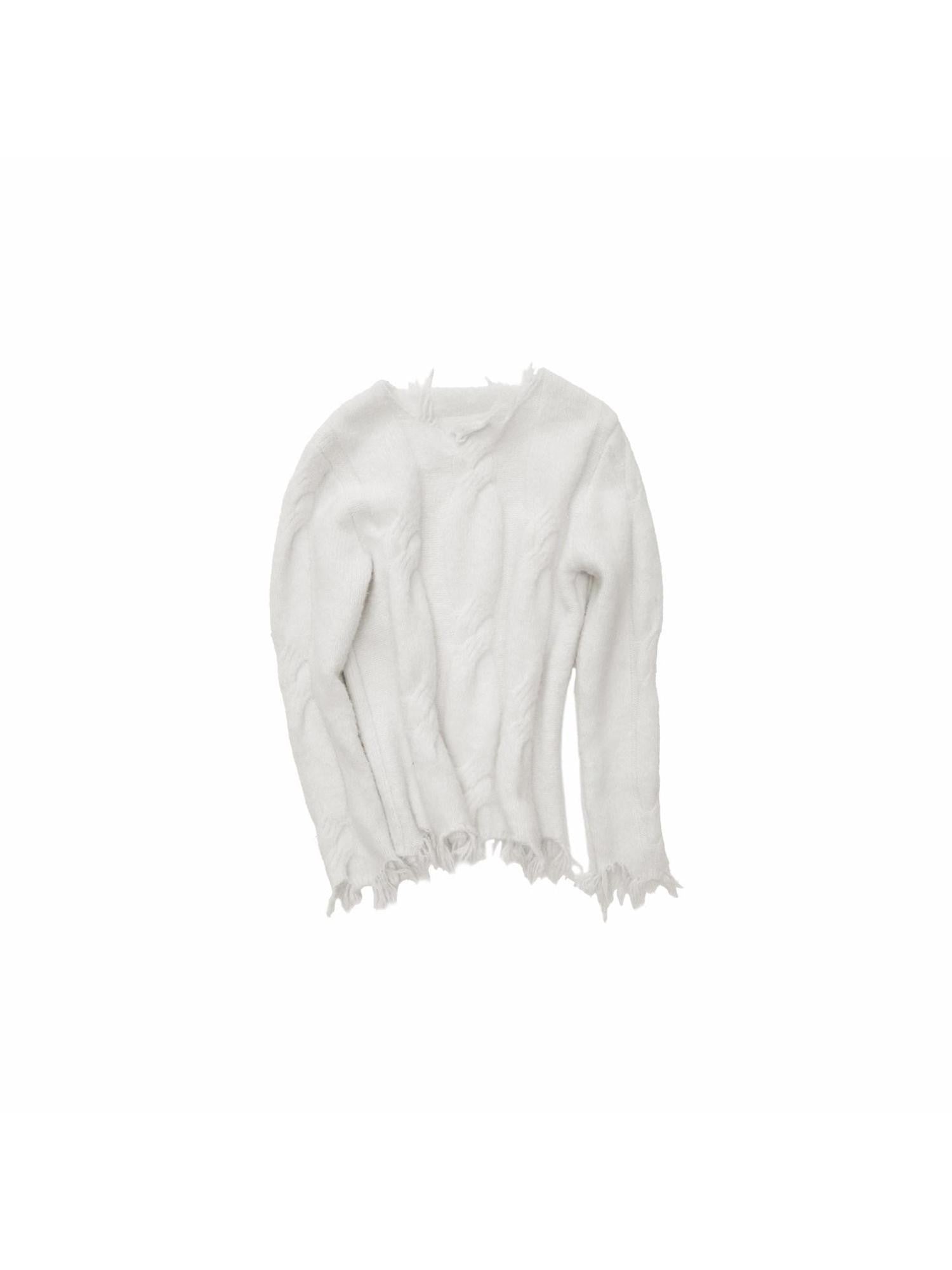 1JINN STUDIO 3d Cable Oversized Fringe Drop Shoulder Women&