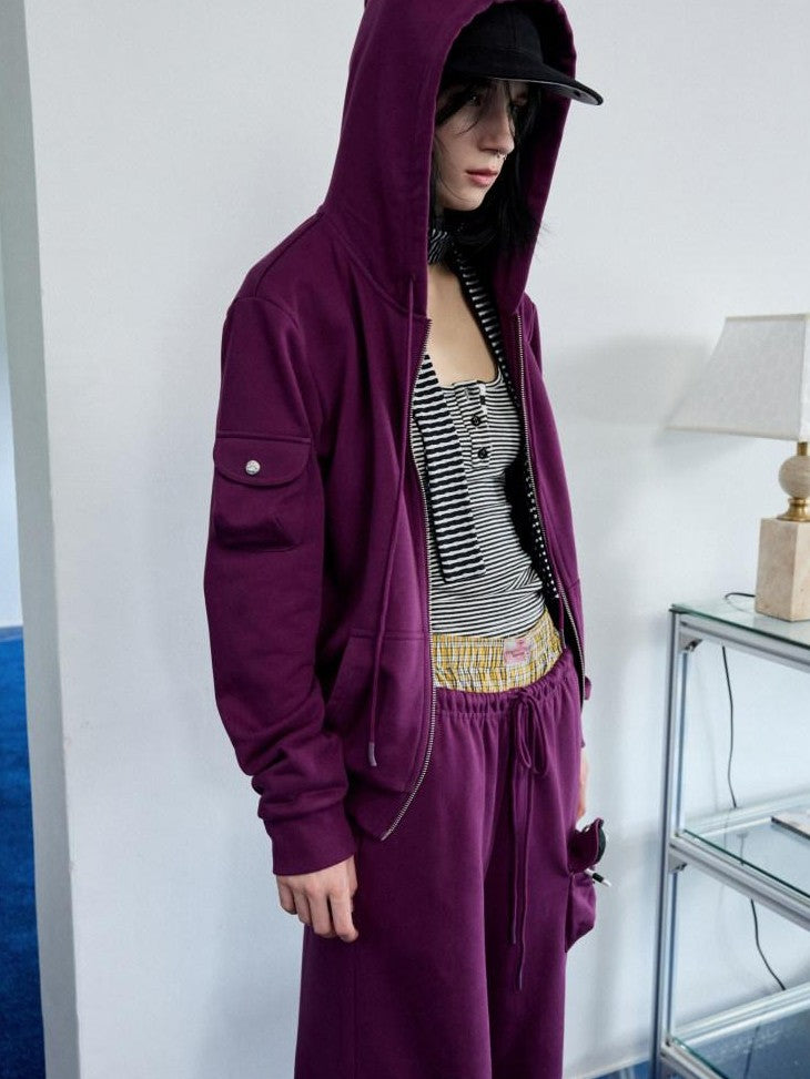1JINN STUDIO 3d Pleated Hooded Women&