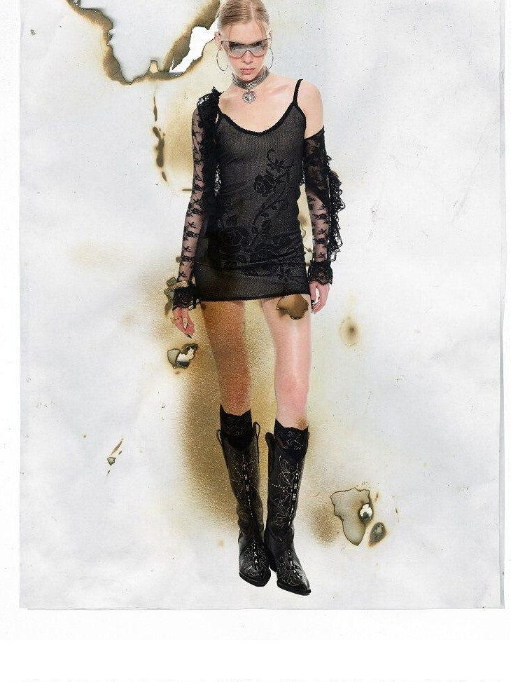 1JINN STUDIO Dreamy Lace Trim Close Fit Women&