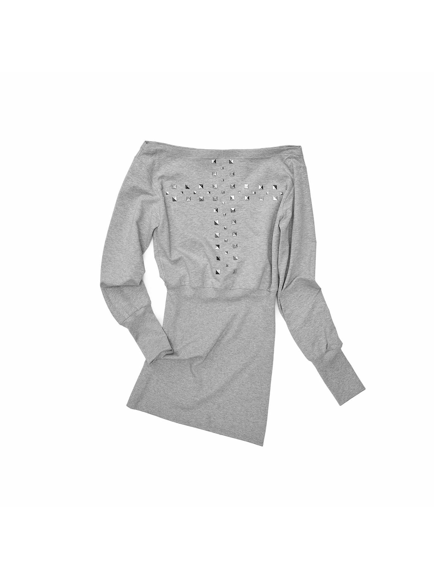 1JINN STUDIO Handmade Cross Studded One Shoulder Women&