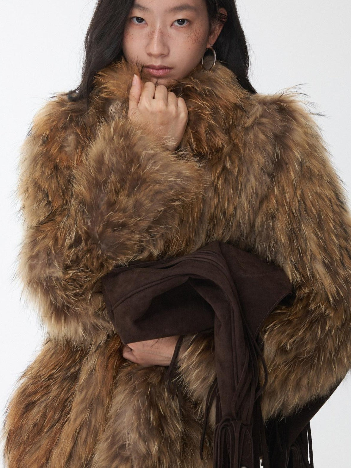 1JINN STUDIO Heavy Woven Oversized Lapel Women&