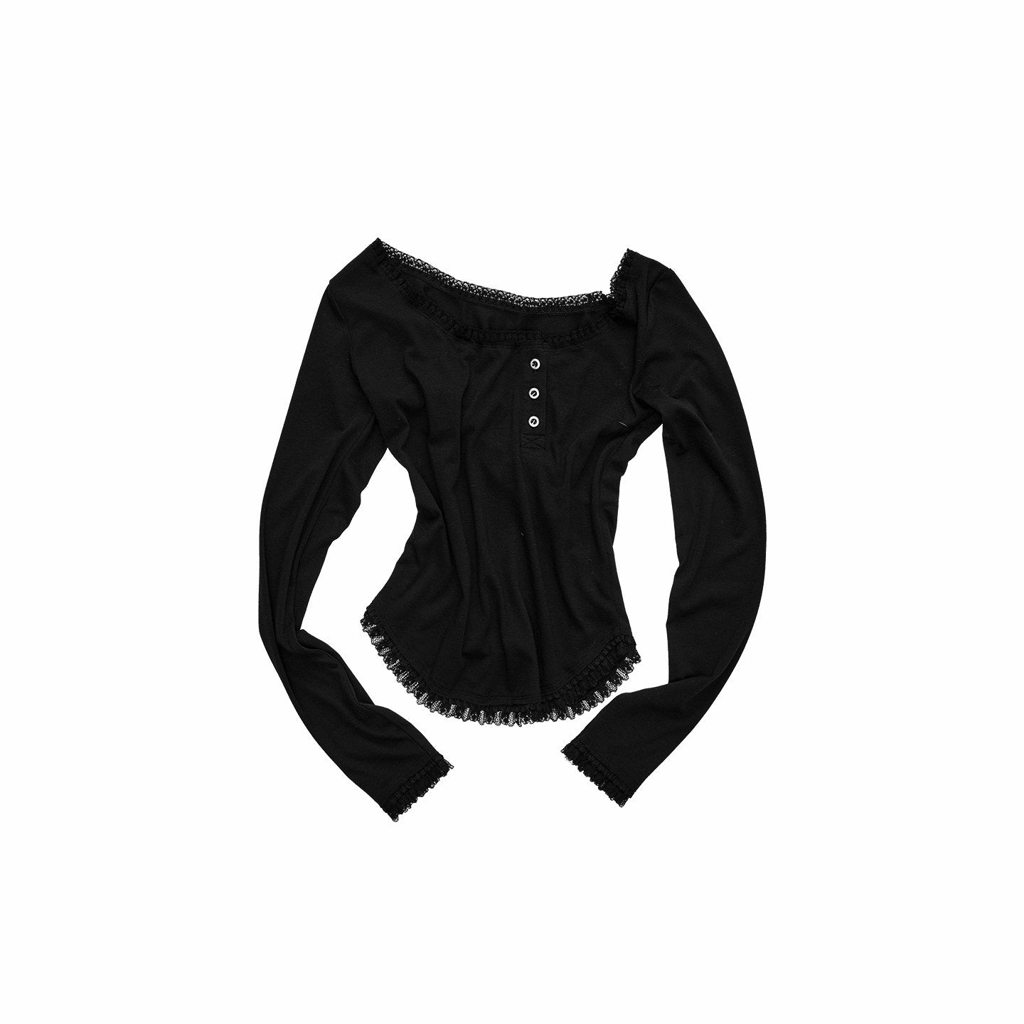 1JINN_STUDIO_Lace_Trim_Henley_Collar_Diagonal_Placket_Women&