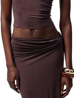 1JINN STUDIO Large Round Neck Back Knot Vest Slim Fit Women&
