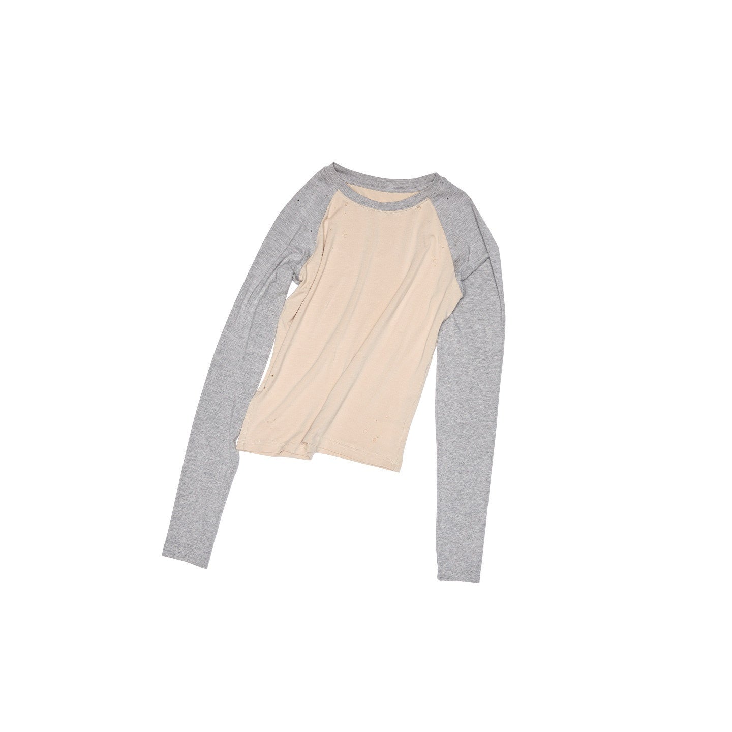 1JINN_STUDIO_Number_Print_Colorblock_Ripped_Raglan_Crewneck_Women&