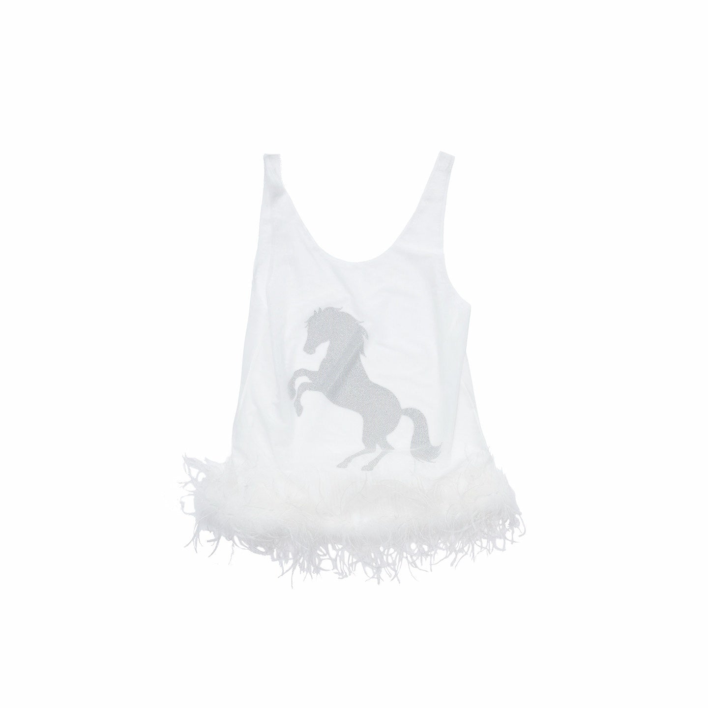 1JINN_STUDIO_Ostrich_Feather_Hem_Rhinestone_Embellished_U_Neck_Women&