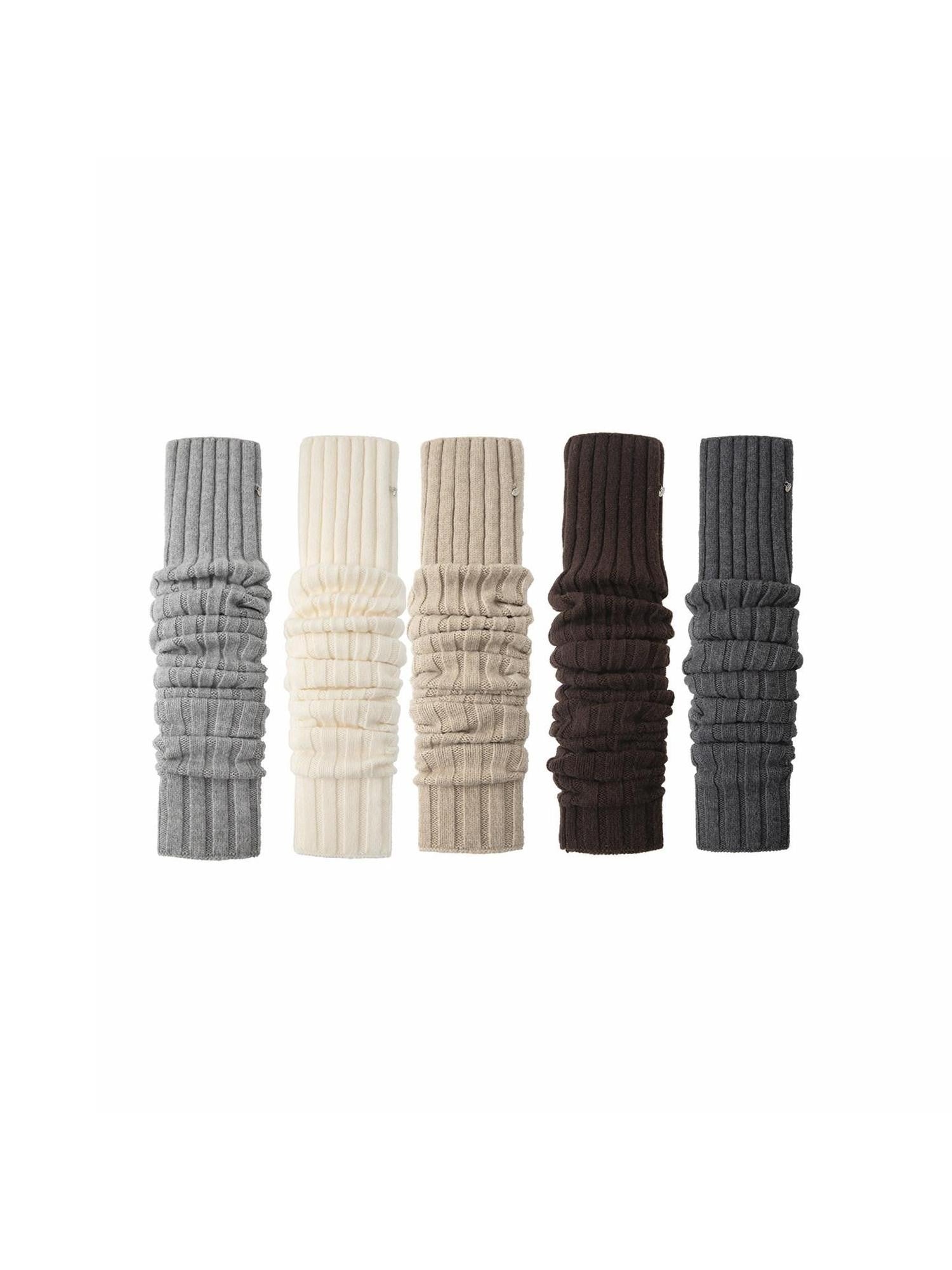 1JINN STUDIO Over Knee Long Tube Warm Scrunched Knit Women&