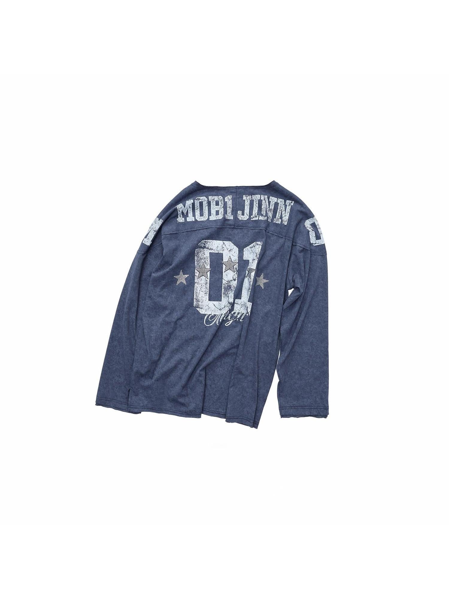 1JINN STUDIO Oversize Football Print Crystals Women&