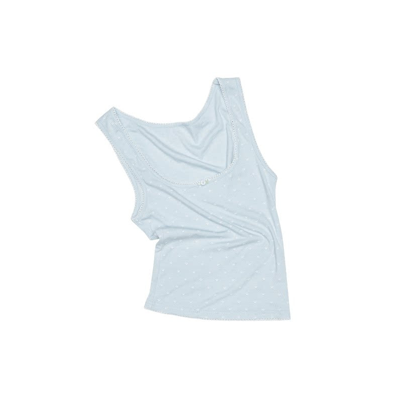 1JINN_STUDIO_Polka_Dot_Cat_Paw_Lace_Round_Neck_Slim_Knit_Pencil_Women&