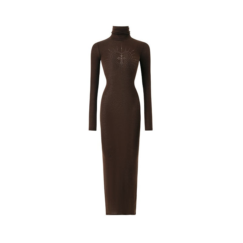 1JINN_STUDIO_Rhinestone_High_Neck_Slimming_Midlength_Women&