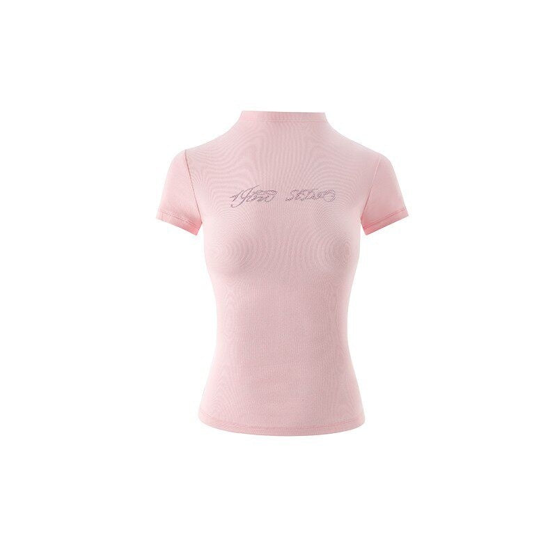 1JINN_STUDIO_Rhinestone_Slim_Crewneck_Short_Sleeve_Women&