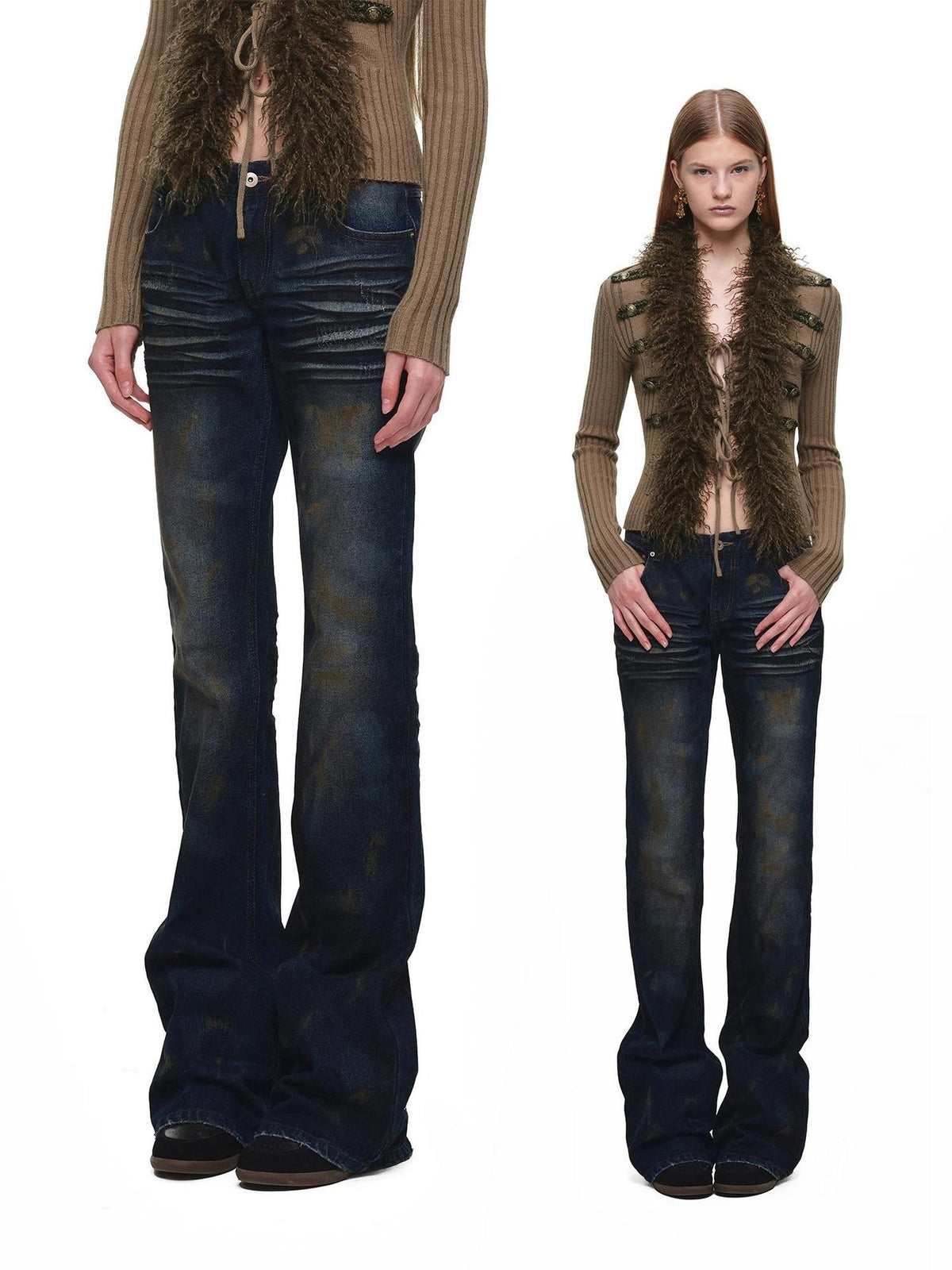 1JINN STUDIO Rust Dyed Vintage Straight Women&