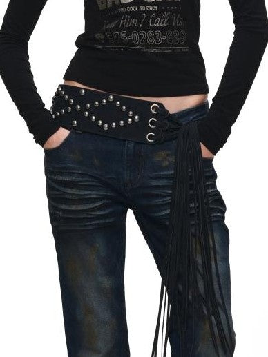 1JINN STUDIO Rust Dyed Vintage Straight Women&