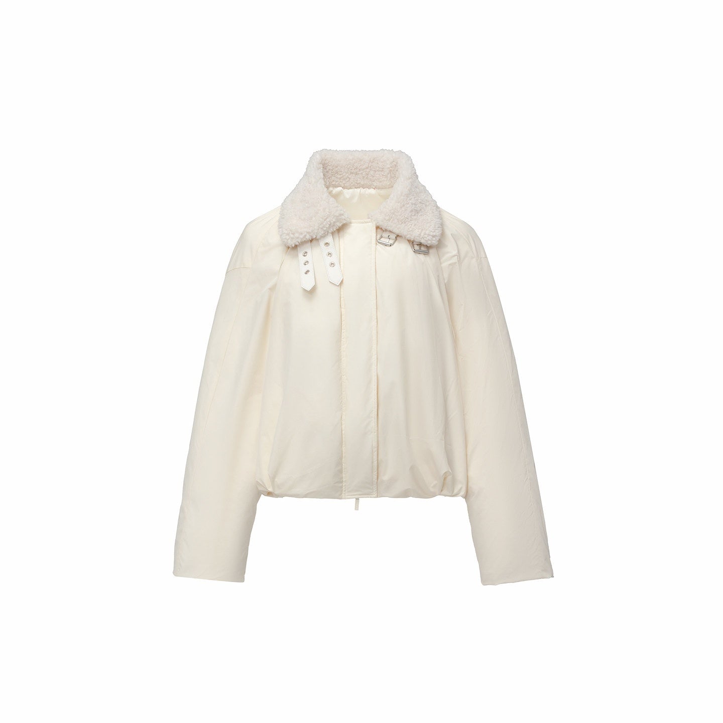 1JINN_STUDIO_Shearling_Pleated_Belted_Stand_Collar_Women&