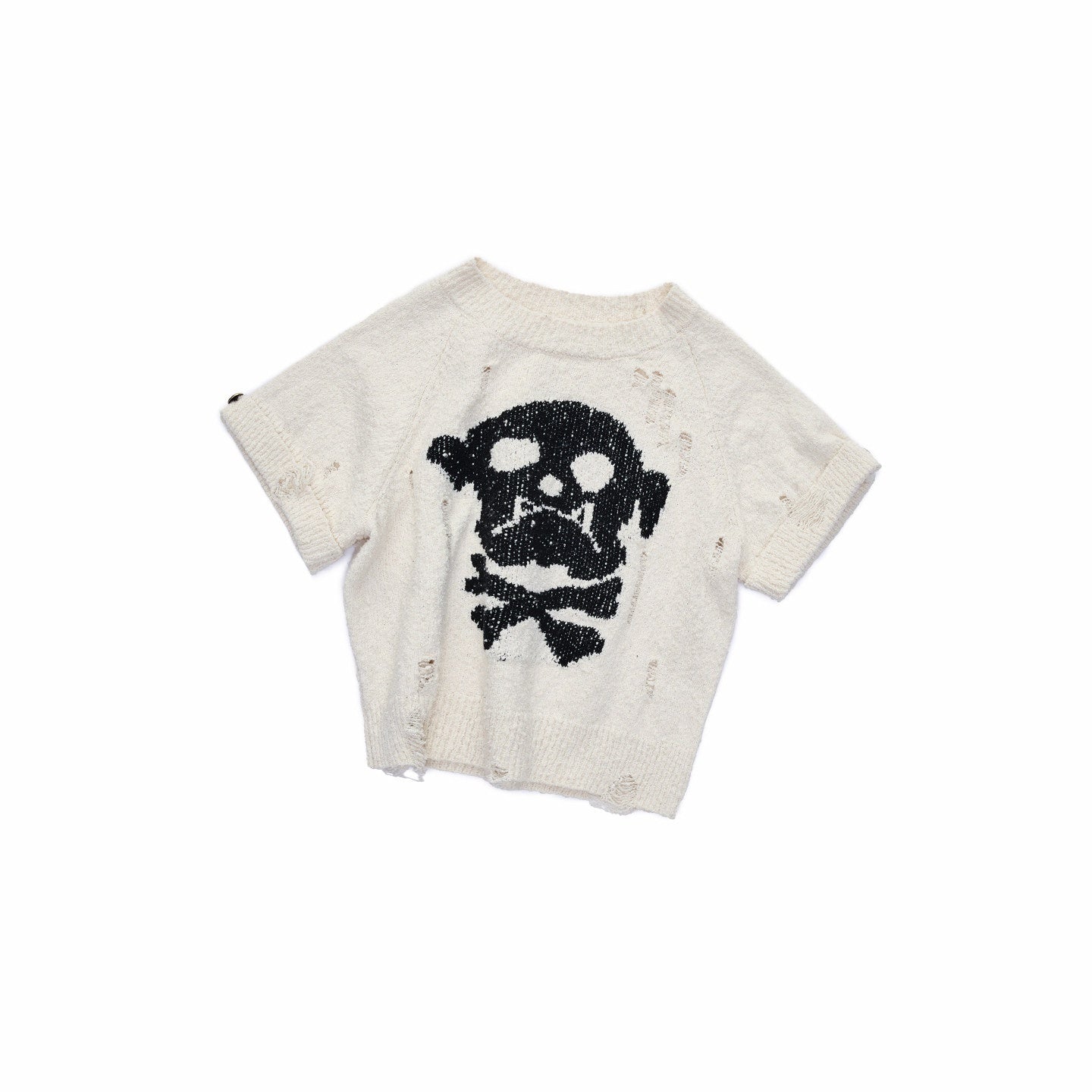 1JINN_STUDIO_Skull_Jacquard_Knit_Ripped_Fitted_Punk_Women&