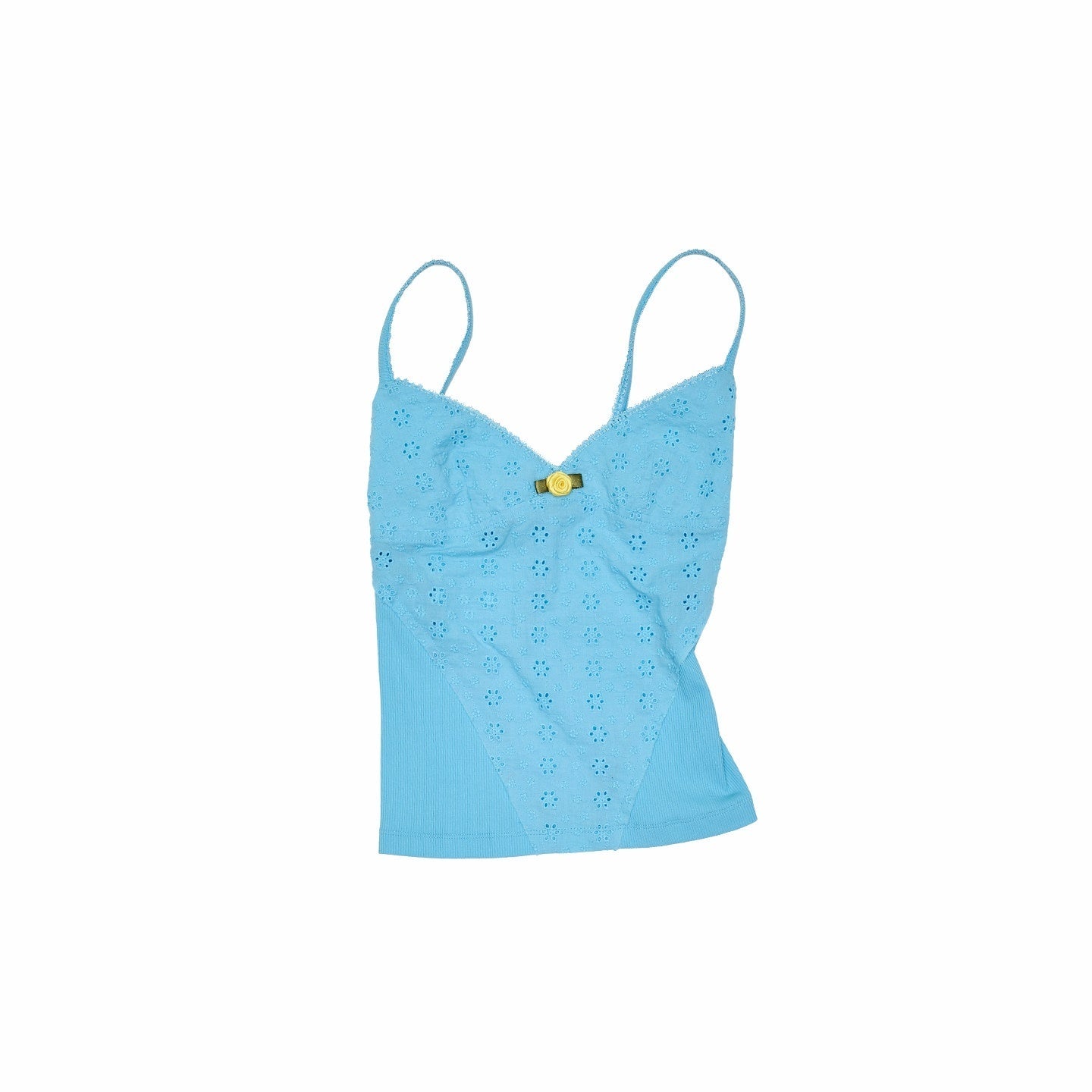 1JINN_STUDIO_Small_Rose_Jacquard_V-neck_Colorblock_Cinched_Waist_Women&