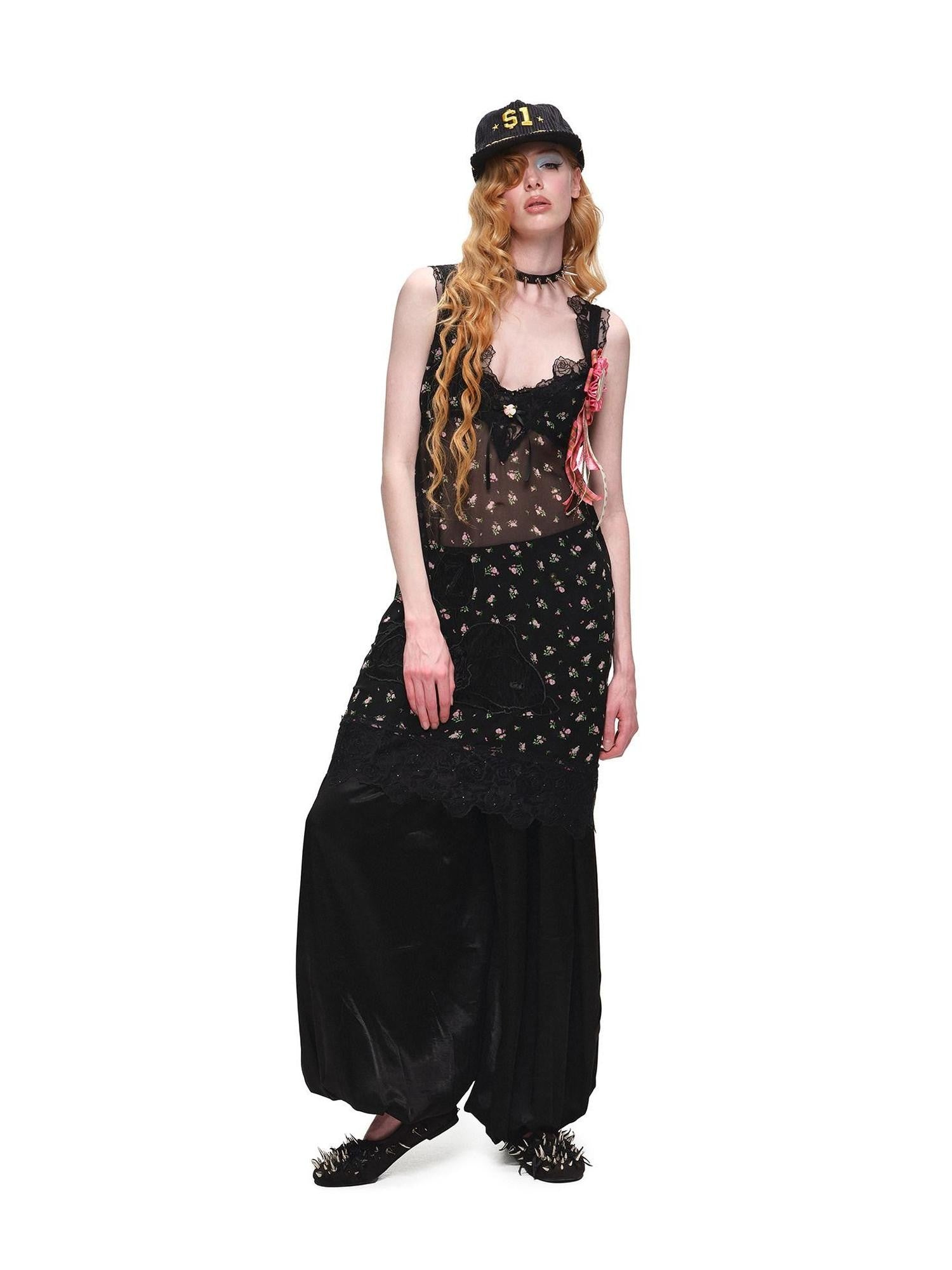 1JINN STUDIO Solid Loose Balloon Cuffed Ankle Lightweight Women&