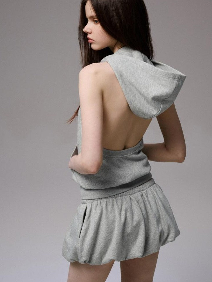 1JINN STUDIO Street Halter Neck Hooded Backless Convertible Women&