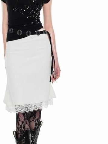 1JINN STUDIO Studded One Shoulder Asymmetrical Fitted Women&