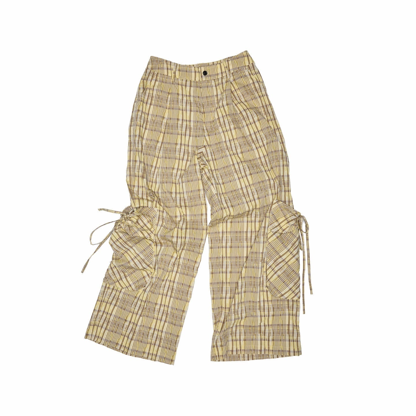 1JINN_STUDIO_Vintage_Plaid_Hooded_Tie_Shirt_Drawstring_Skirt_Women&