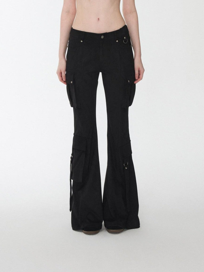 1JINN STUDIO Vintage Studded Multi Pocket Cargo Tie Slim Women&