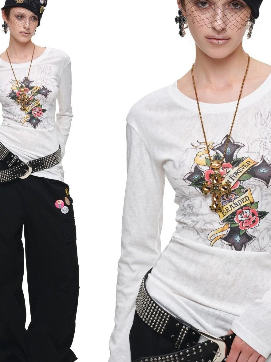 1JINN STUDIO Washed Distressed Multi Pocket Relaxed Workwear Women&